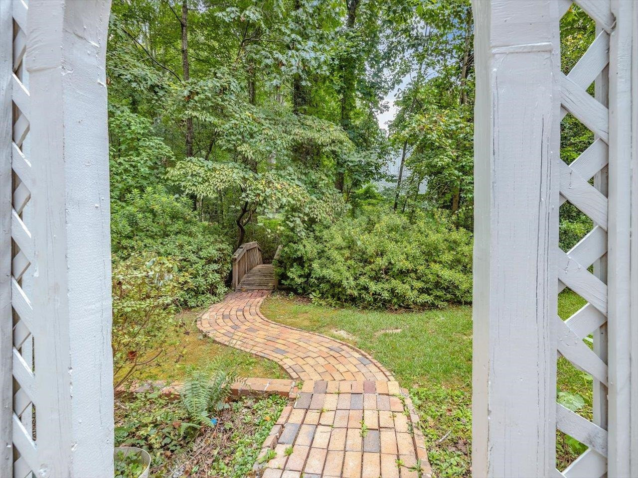 4725 Oak Park Road Raleigh, NC 27612 - Photo 70 of 75 a view of a garden from a balcony