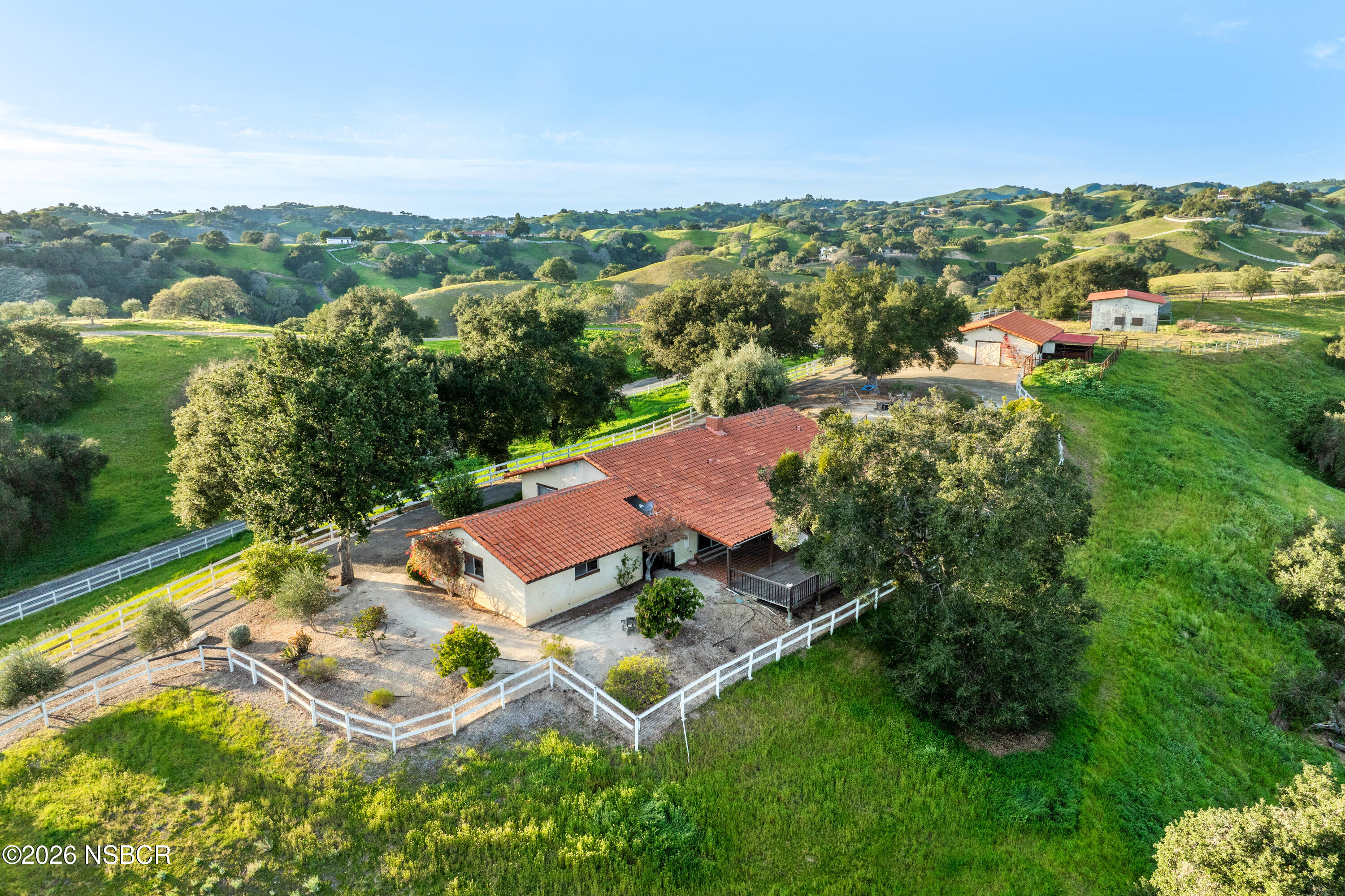 3776 Live Oak Road Santa Ynez, CA 93460 - Photo 2 of 46 an aerial view of residential houses with outdoor space and river