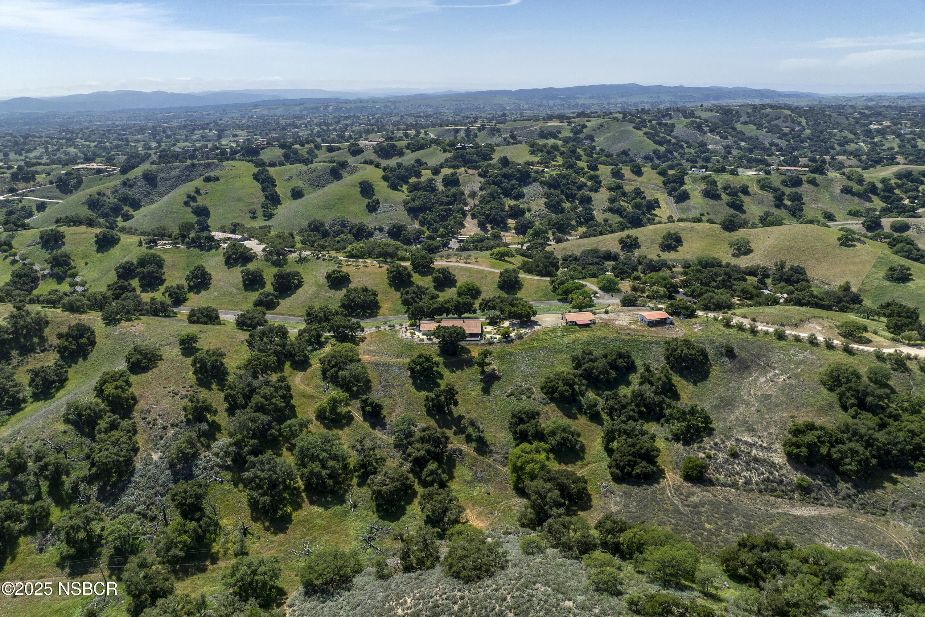 3776 Live Oak Road Santa Ynez, CA 93460 - Photo 38 of 46 an aerial view of a city with lots of residential buildings