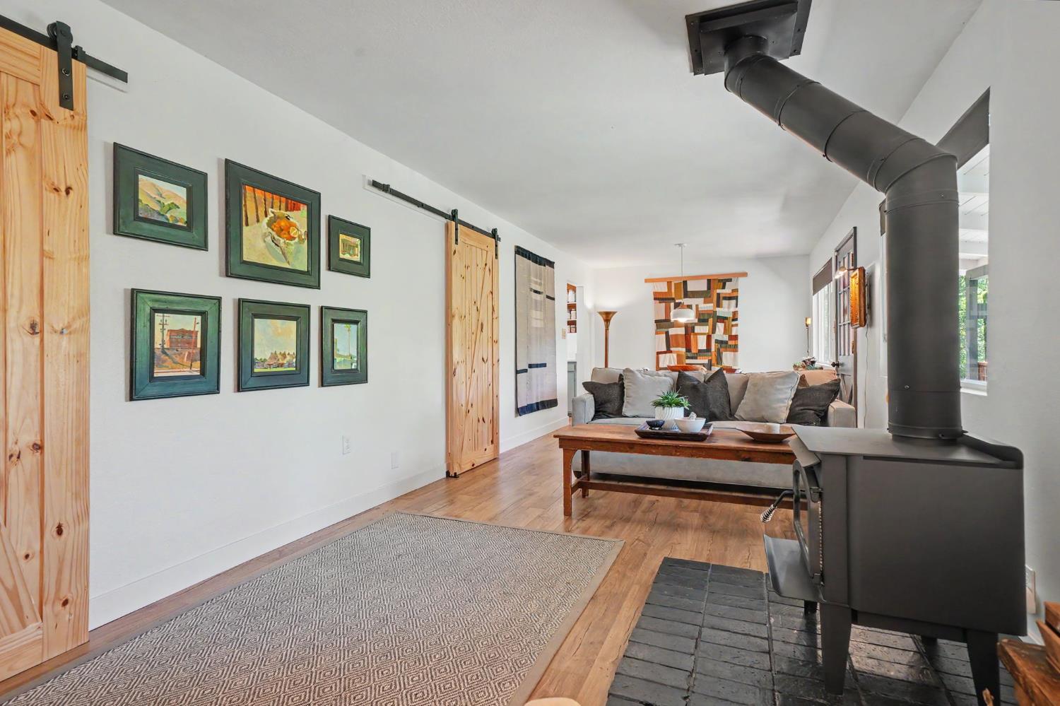 16308 Emigrant Trail Volcano, CA 95689 - Photo 4 of 29 a living room with furniture and a potted plant