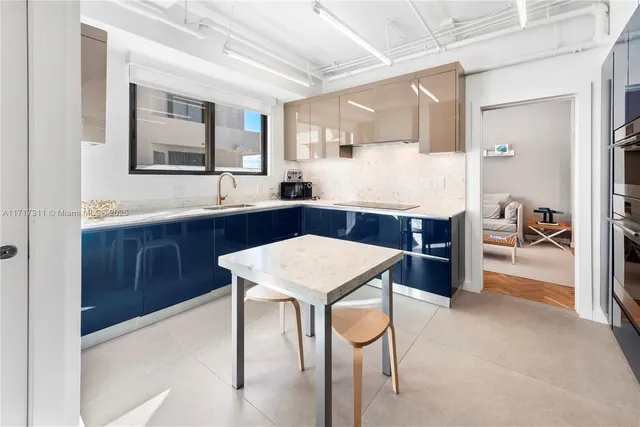 a bathroom with a sink double vanity and a mirror