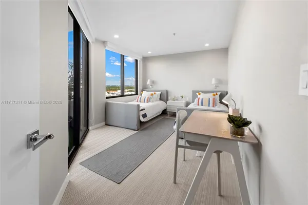 a view of a city with tall buildings