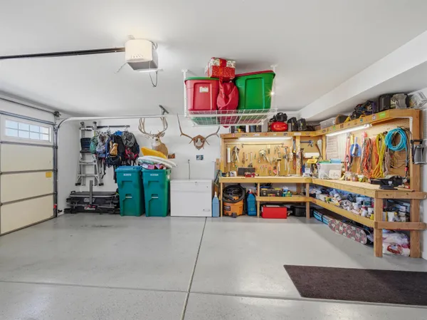 a utility room with lot of items