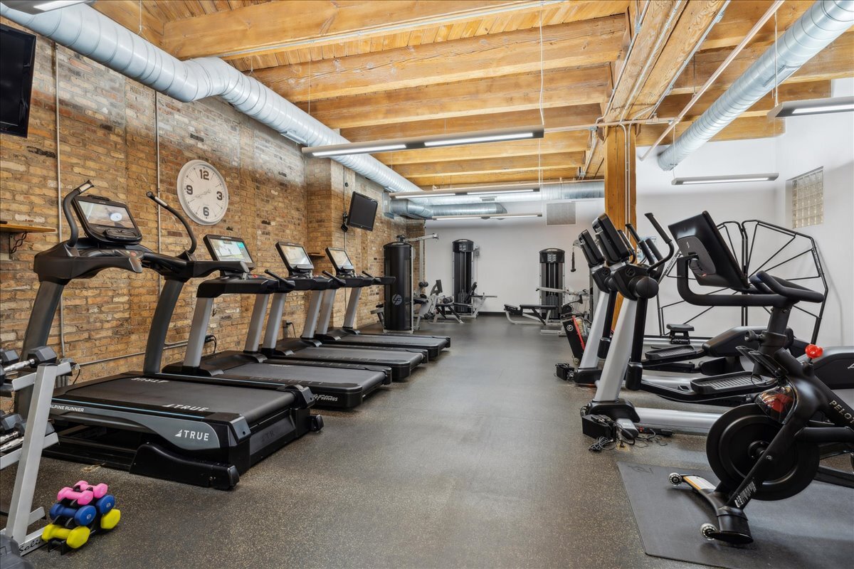 1040 West Adams Street, Unit 344 Chicago, IL 60607 - Photo 22 of 31 a view of a room with gym equipment