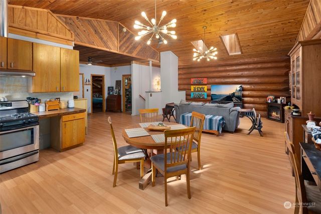 a bedroom with a bed and a cabinets