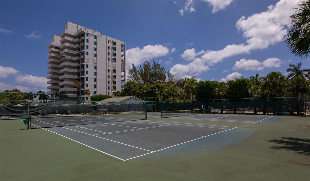 4600 South Ocean Boulevard, Unit 603 Highland Beach, FL 33487 - Photo 30 of 35 a view of a tennis court
