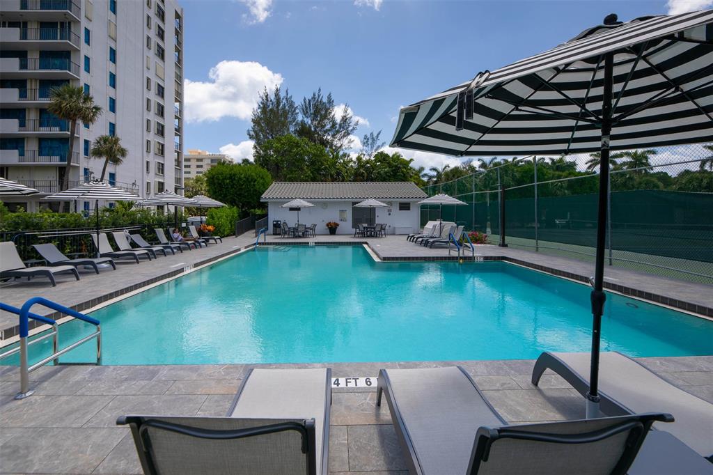 4600 South Ocean Boulevard, Unit 603 Highland Beach, FL 33487 - Photo 32 of 35 a view of a backyard with sitting area