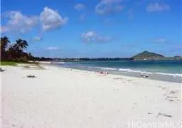 a view of an ocean and city