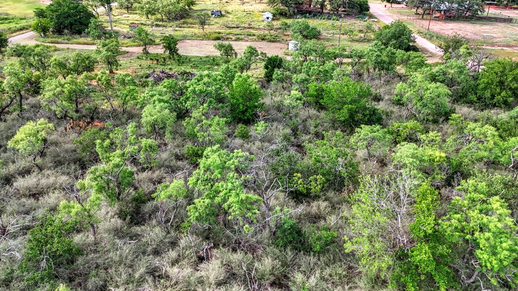 0 West W Highway Valley Spring, TX 76885 - Photo 25 of 27 an aerial view of residential house with outdoor space and trees all around
