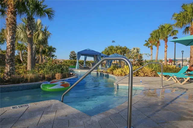 a view of an outdoor space with a patio