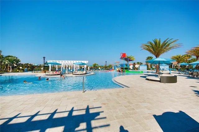 a view of outdoor space yard and swimming pool