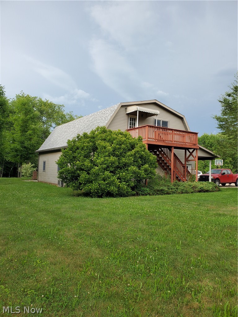 8507 Crum Road Southeast Sherrodsville, OH 44675 - Photo 24 of 30 Detached 3 car garage with upstairs that could be used for game room/family room or man cave.