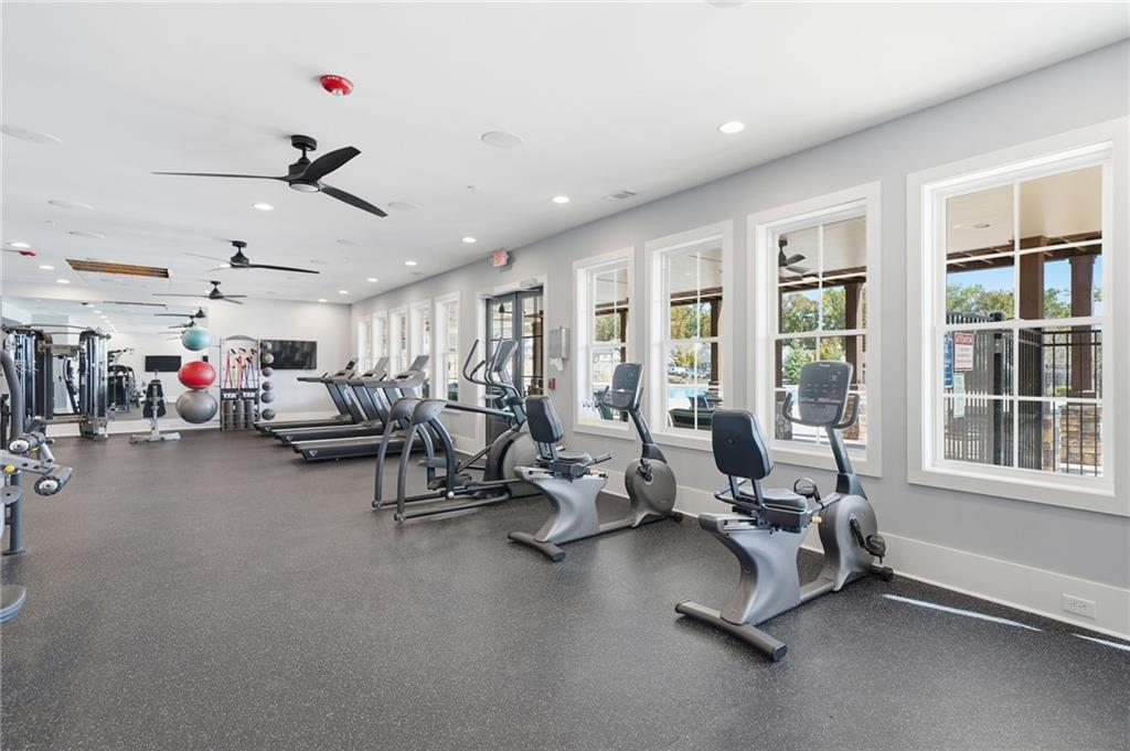 707 Evergreen Lane Canton, GA 30114 - Photo 50 of 59 a view of a room with gym equipment