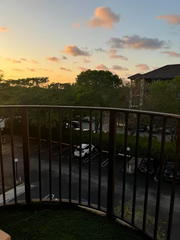 a view of city from balcony