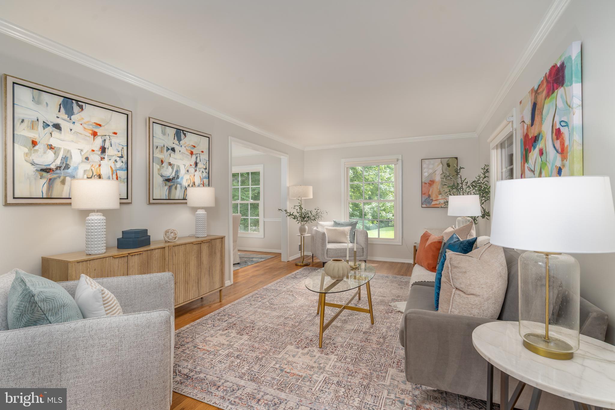 8712 Fox Run Potomac, MD 20854 - Photo 8 of 49 a living room with furniture and a large window