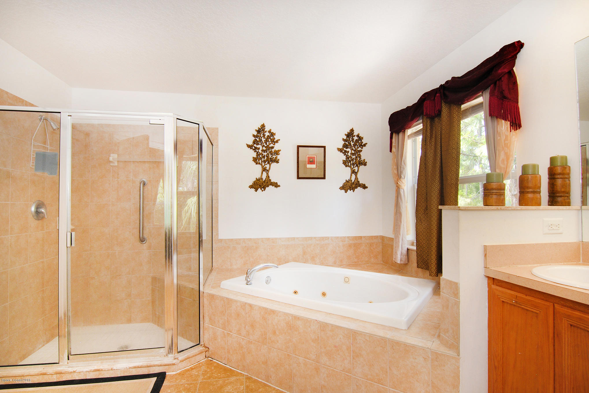 1317 Degroodt Road Southwest Palm Bay, FL 32908 - Photo 18 of 26 a bathroom with a bathtub and a shower