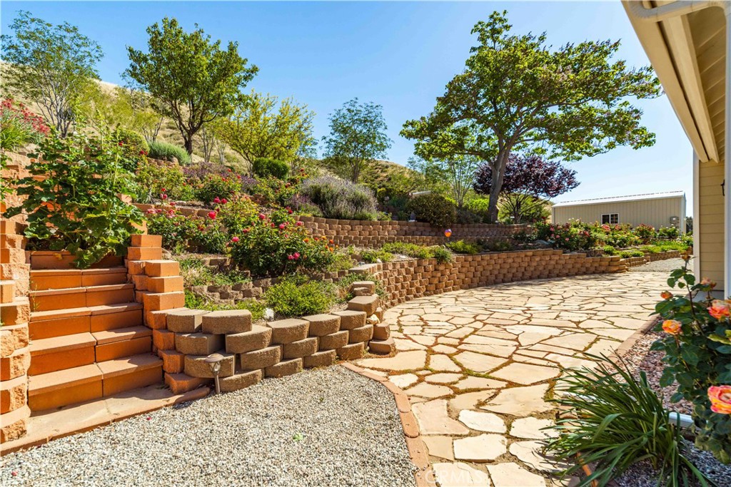 9251 Elizabeth Lake Road Leona Valley, CA 93551 - Photo 29 of 53 a view of a backyard
