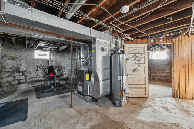 a view of storage and utility room