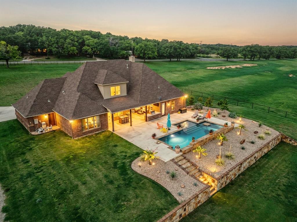 10106 Prather Road Springtown, TX 76082 - Photo 7 of 40 an aerial view of a house with backyard view
