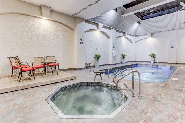 a room with view of dining room