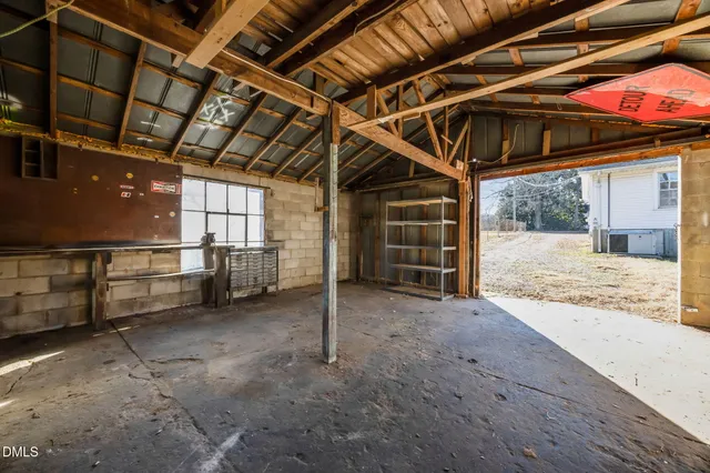 a view of a storage room
