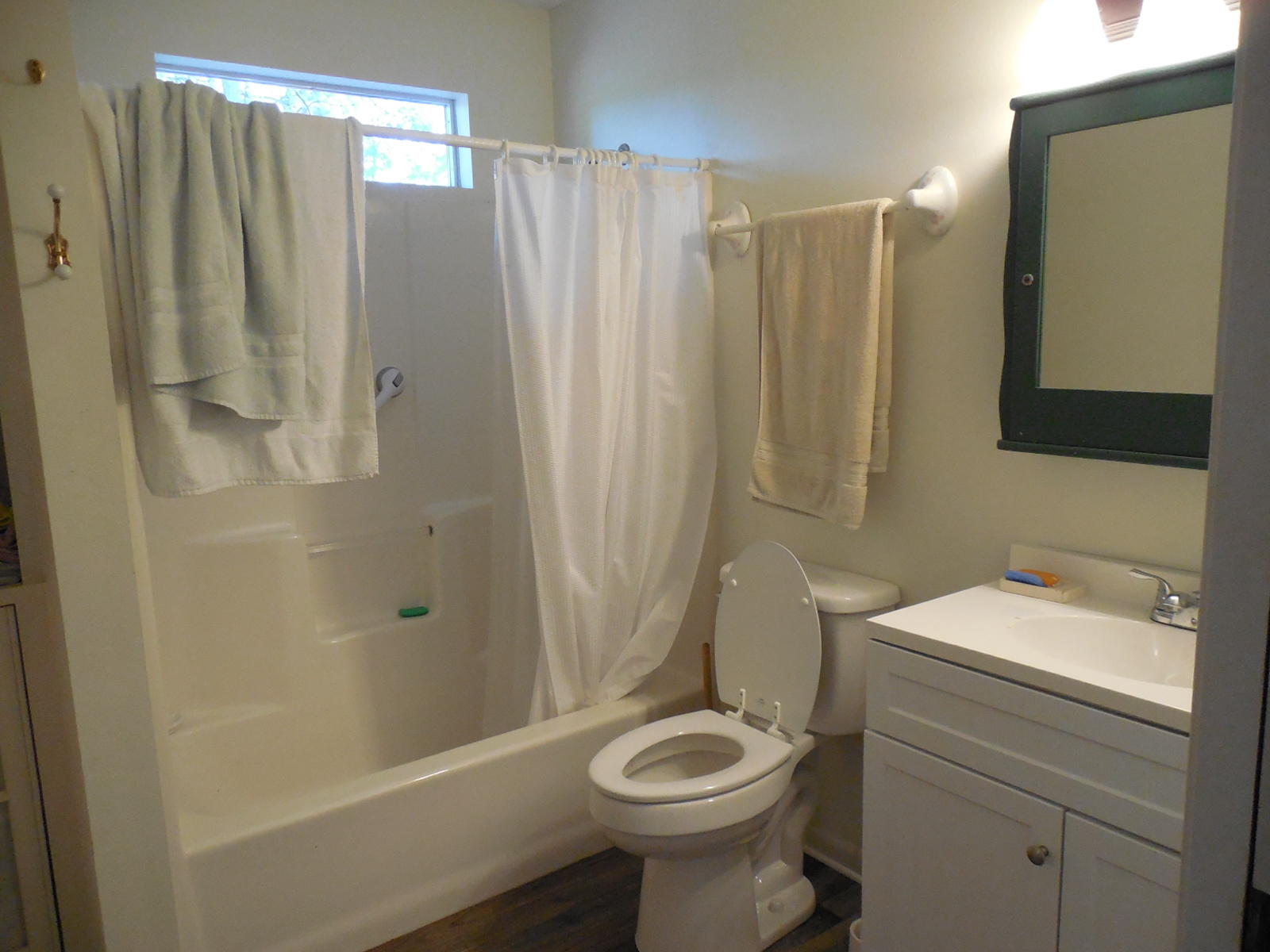 732 Spring Lake Road DeFuniak Springs, FL 32433 - Photo 22 of 44 a bathroom with a sink a toilet and shower