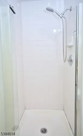 a bathroom with a bath tub