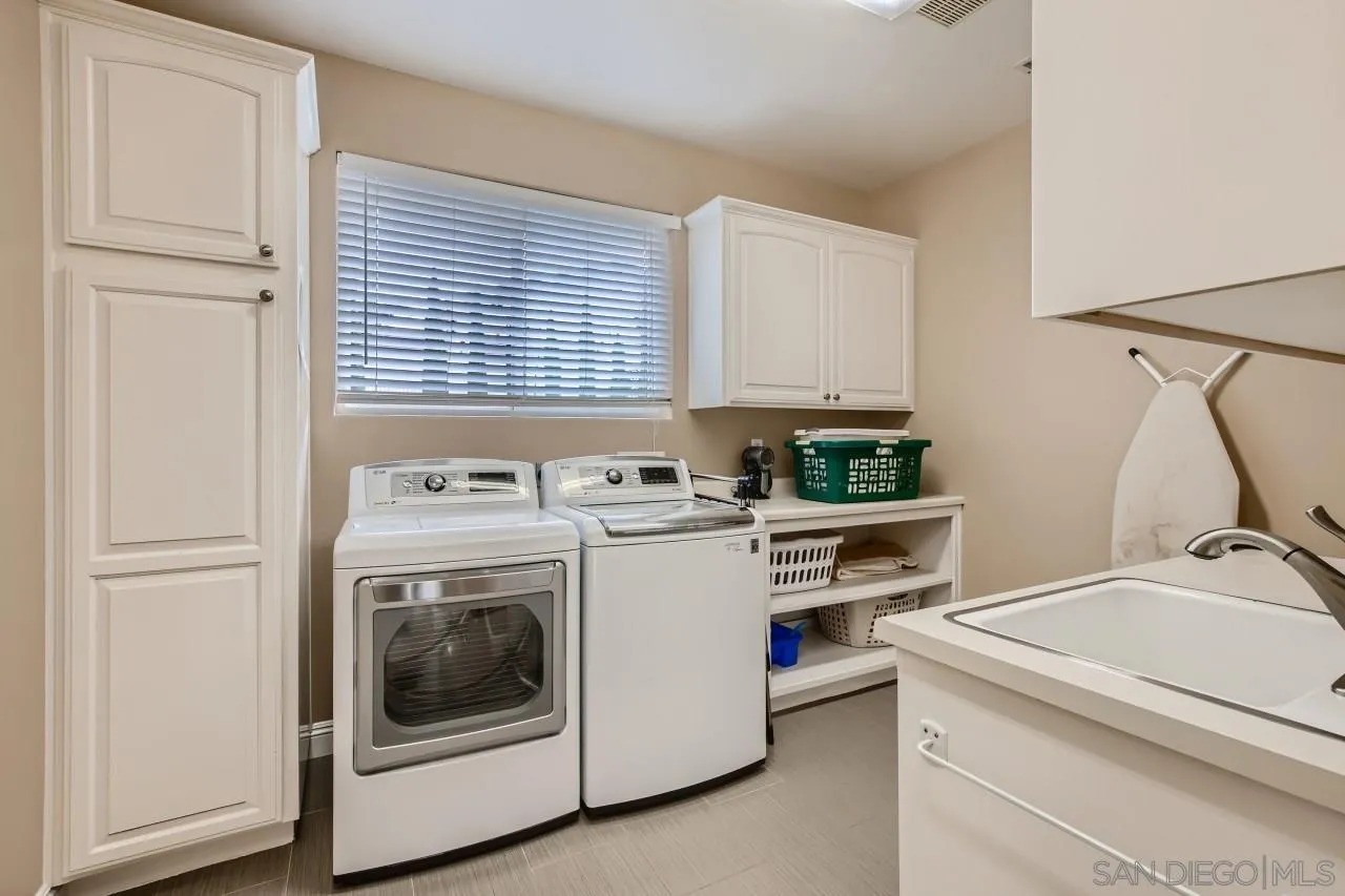 3965 Packard Lane Carlsbad, CA 92008 - Photo 25 of 32 a utility room with sink dryer and washer