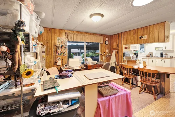 a room with furniture and a window