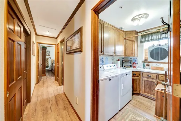 a view of a bathroom from a hallway