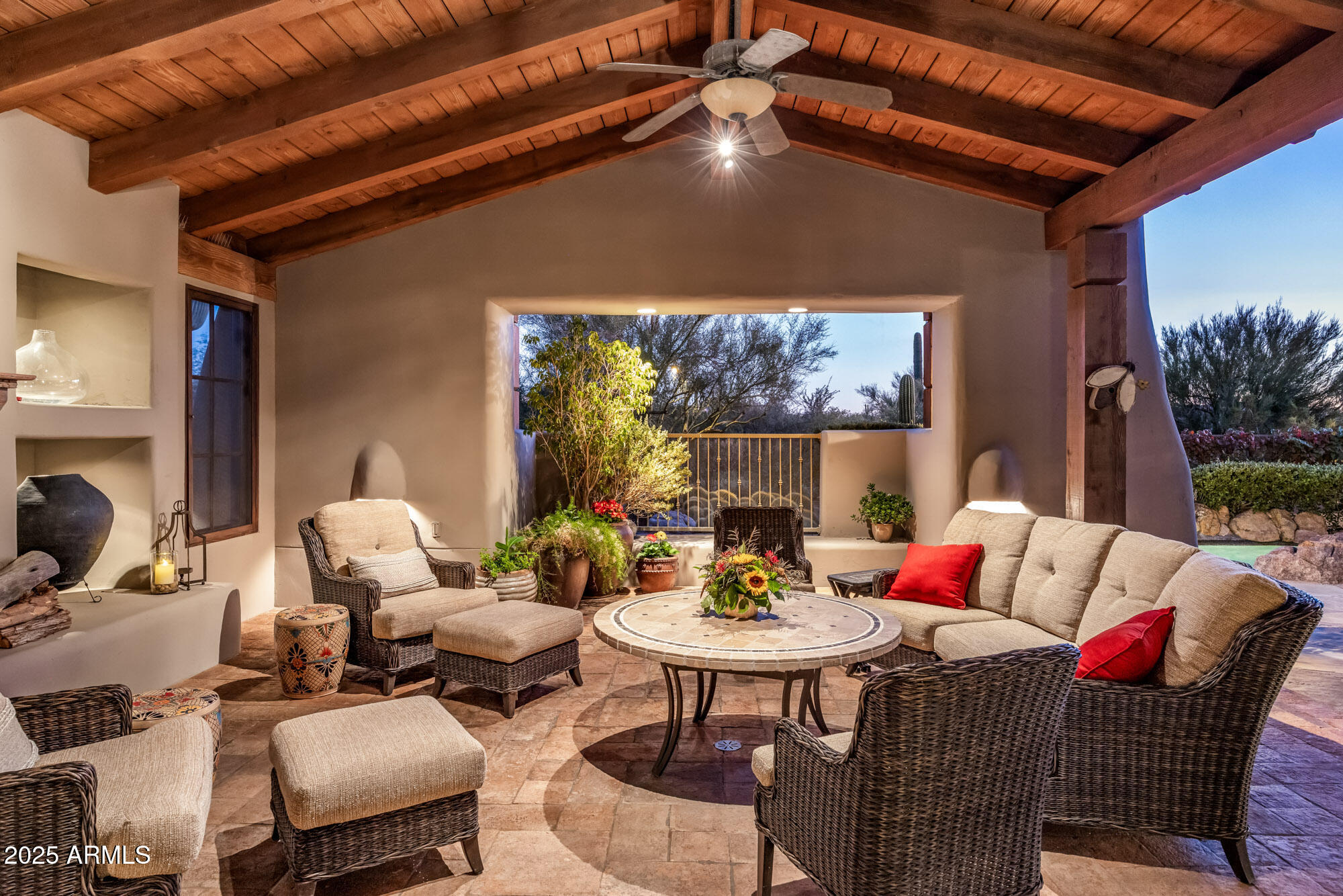 8300 East Dixileta Drive, Unit 211 Scottsdale, AZ 85266 - Photo 19 of 35 a outdoor dining space with furniture and outdoor seating