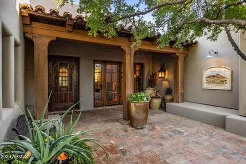 a front view of a house with porch