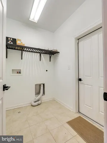 a view of a garage with furniture