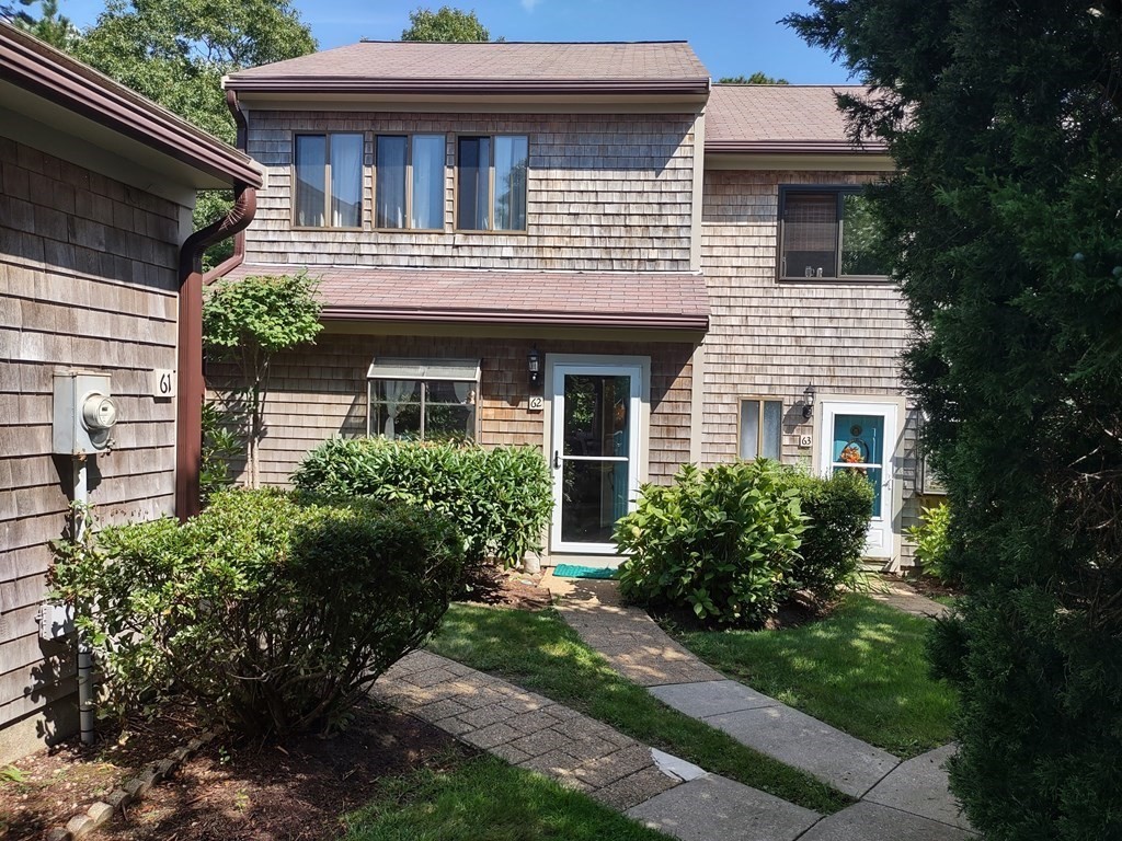 a house view with a garden space
