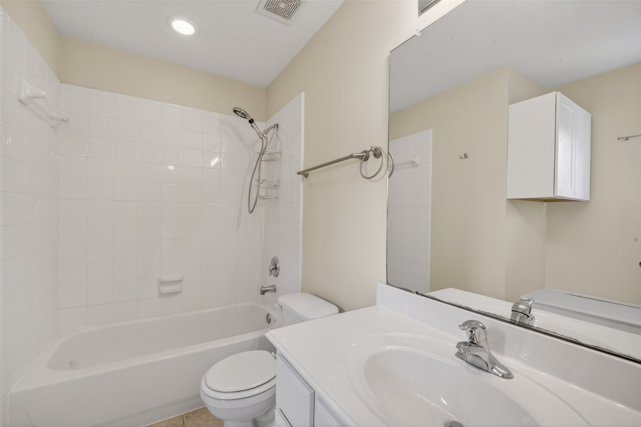 1807 Stacy Crest Houston, TX 77008 - Photo 31 of 35 a bathroom with a bathtub shower sink vanity and toilet