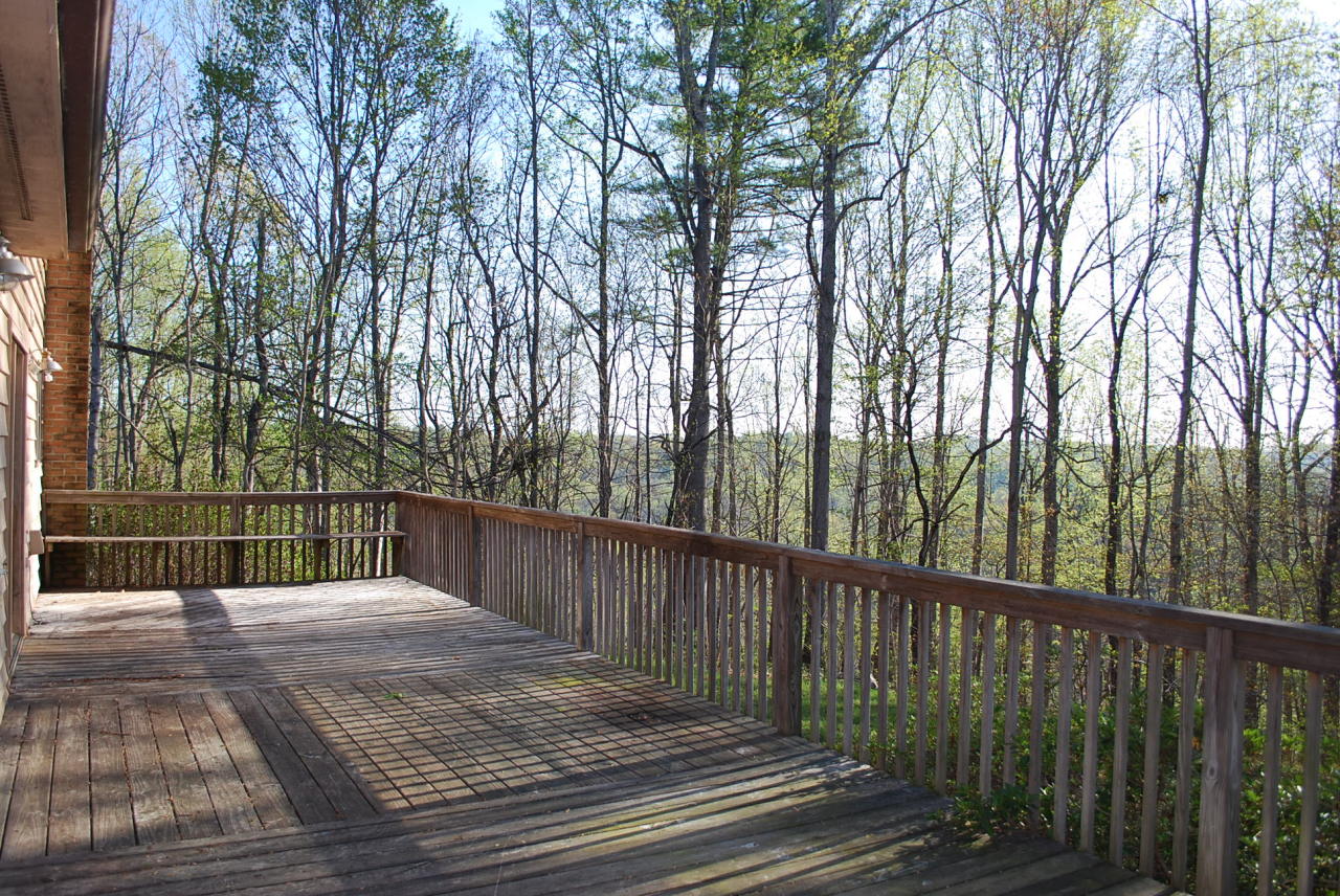 444 Iron Ridge Road Rocky Mount, VA 24151 - Photo 29 of 34 a balcony with trees in front of it