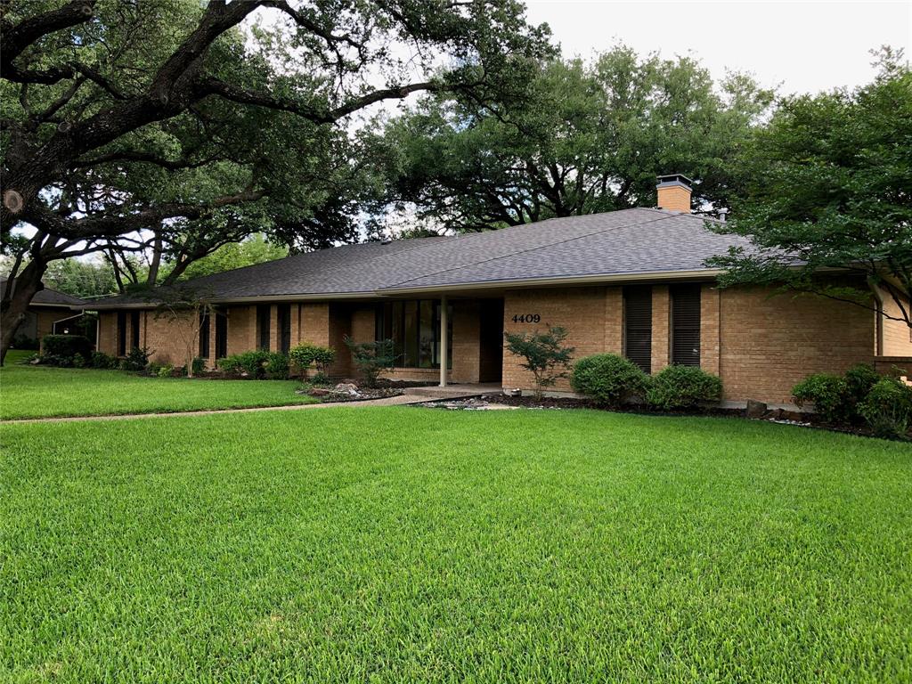 4409 Echo Glen Drive Dallas, TX 75244 - Photo 1 of 1 a front view of a house with a garden