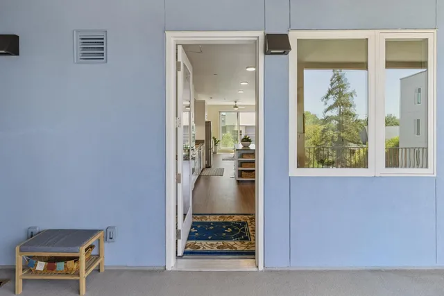 view of living room with furniture and a window