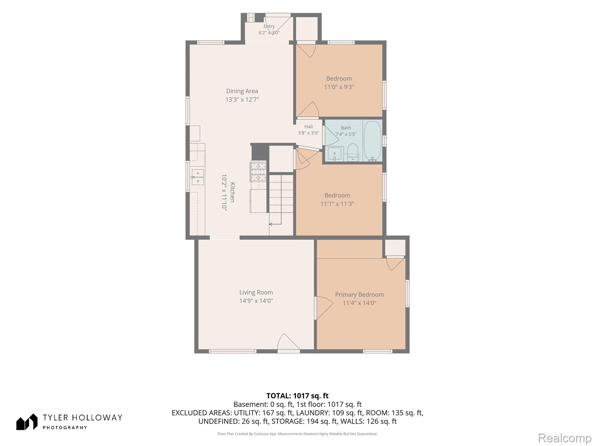 826 Goddard Road Wyandotte, MI 48192 - Photo 38 of 39 Floor plan