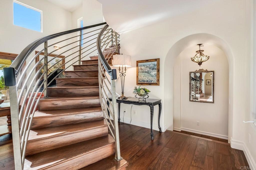 136 Hummingbird Hill Encinitas, CA 92024 - Photo 23 of 54 a view of entryway and hall with wooden floor