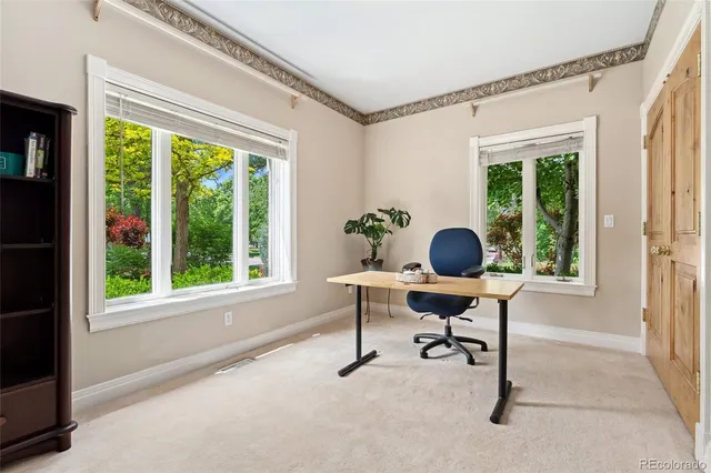 a workspace with a window