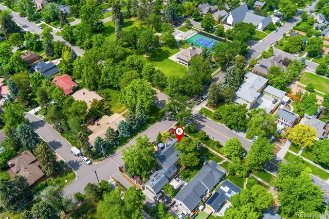 a view of city and mountain