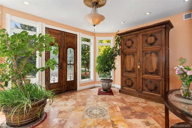 a view of a entryway door of the house