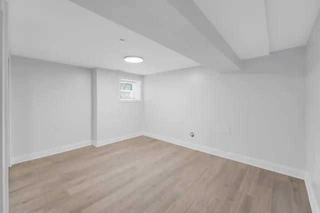 wooden floor in a room