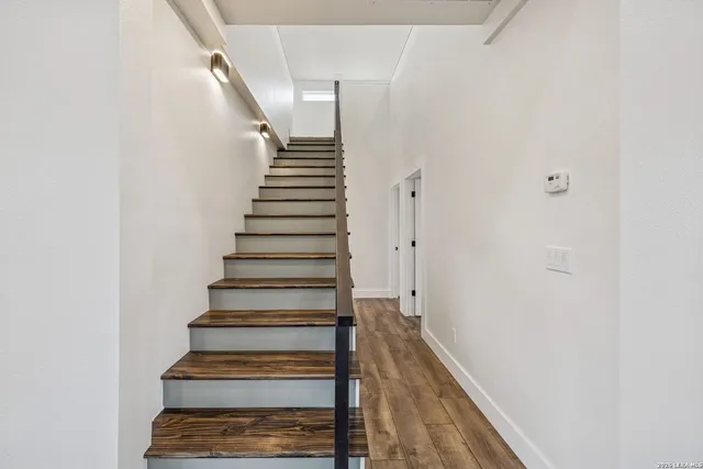 a bath tub sitting next to a bathroom