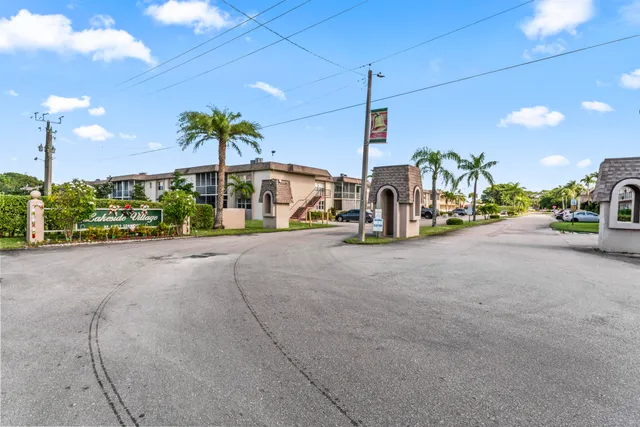 a view of a road with a slide