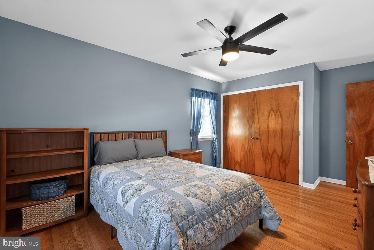 224 Blake Road Elkton, MD 21921 - Photo 23 of 55 a bedroom with a bed and a ceiling fan