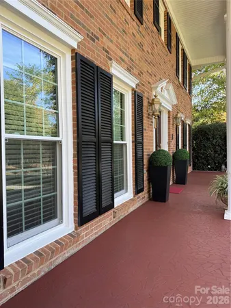 a view of a building with a outdoor space