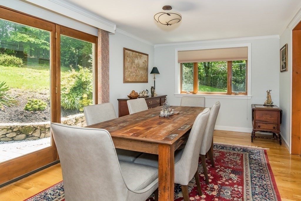 10 Winch Way Natick, MA 01760 - Photo 11 of 34 a dining room with wooden floor and a table
