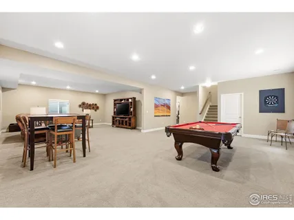 a room with furniture and a table